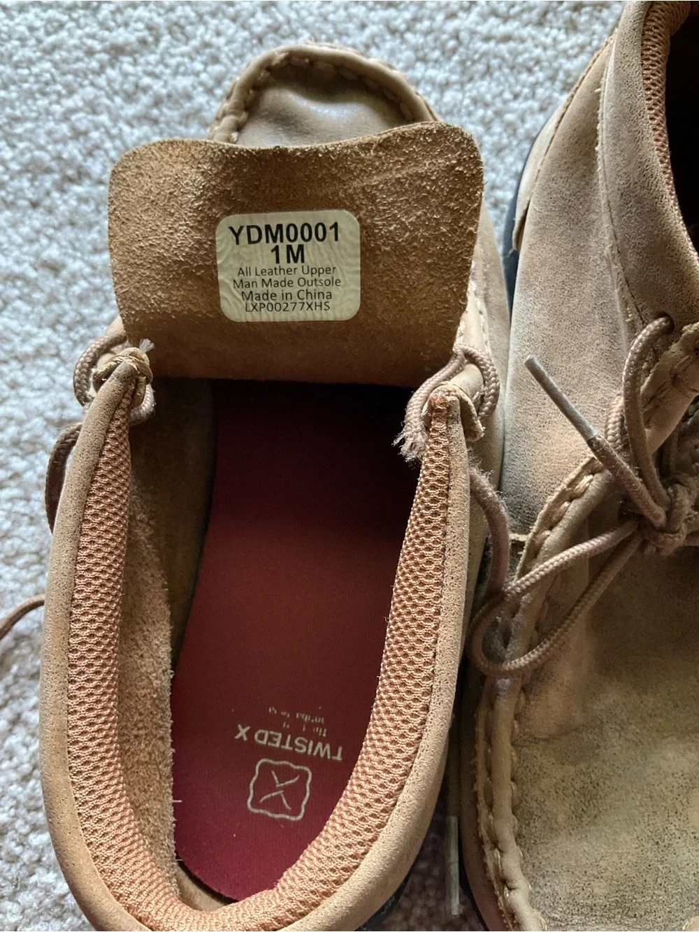 Kids’ Twisted X Chukka Driving Moccasin, Size 1